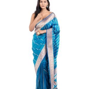 Pure Katan Silk Firoza Banarasi Saree