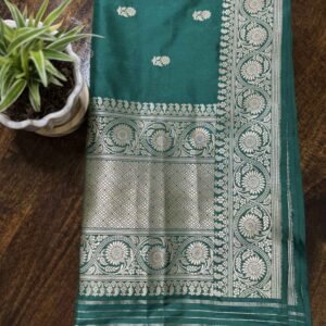 Green Katan Silk Kadhua Booti Dupatta