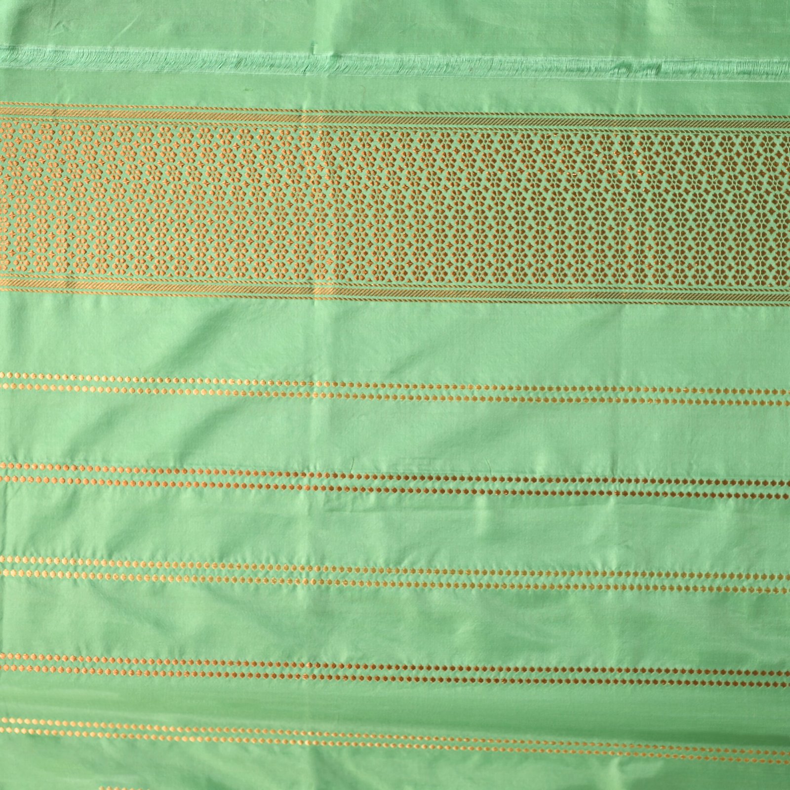 Pure Katan Silk Teal Green Masterpiece. Category- Katan Silk - Image 4